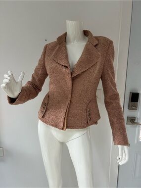 Kenneth Lynn women’s Bouclé Blazer Jacket   made in Japan Small/3